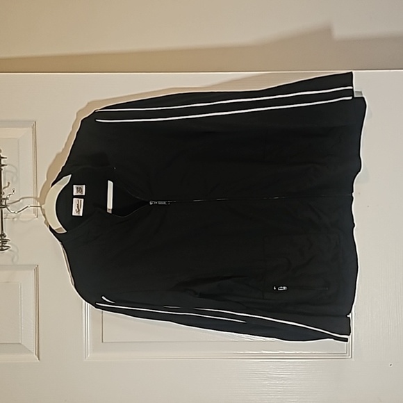 Chico's Jackets & Blazers - Spa By Chicos Black Zip Performance Jacket Size 2 US Size 8